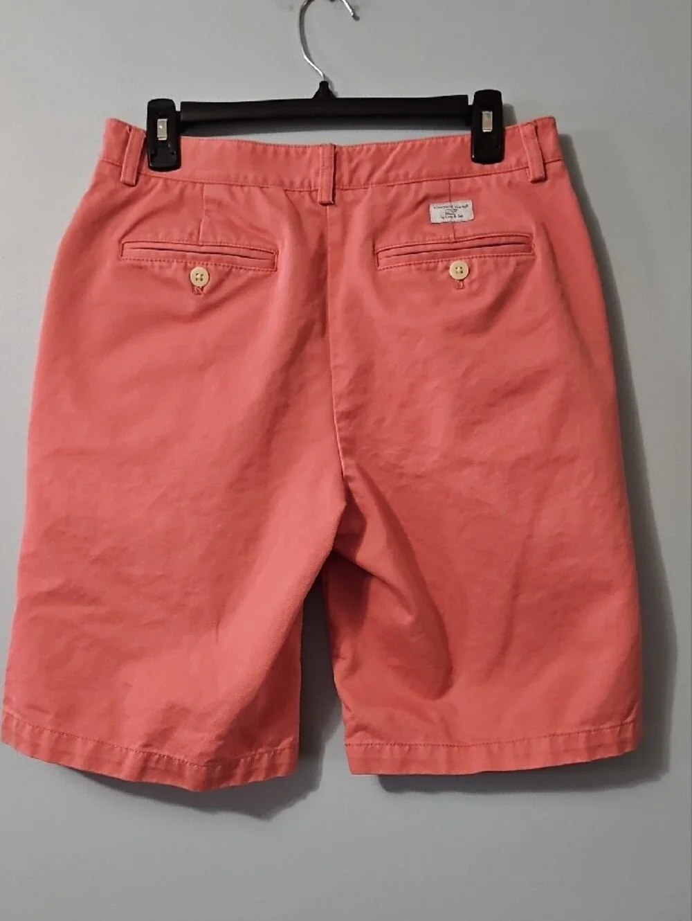 Vineyard Vines Men's Coral Pink Flat Front Shorts Size 30